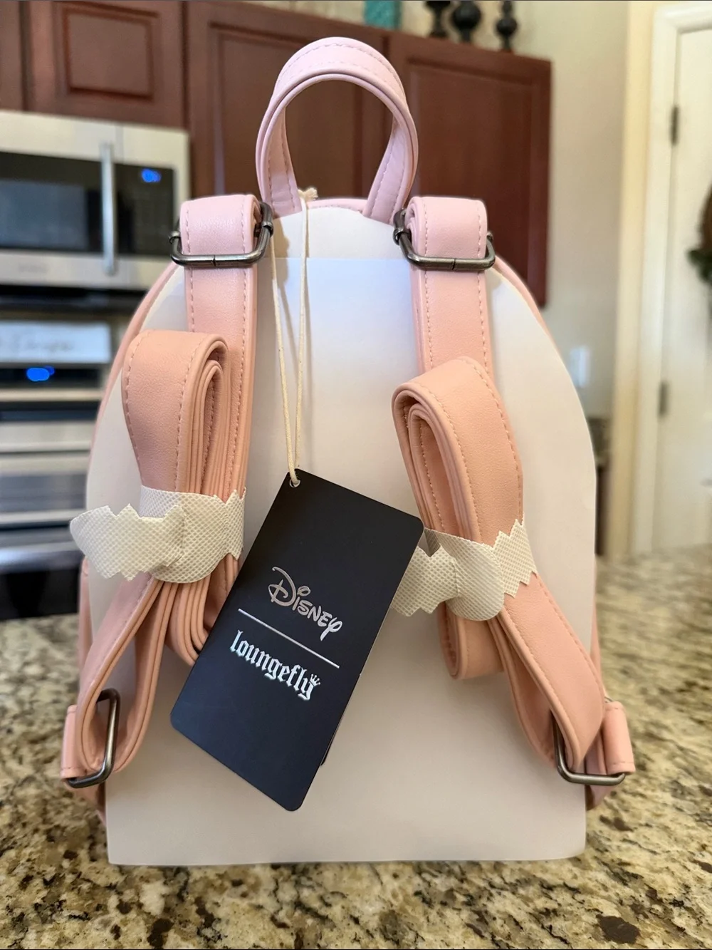 Loungefly Disney Pink Floral Aristocats Duchess and Marie Mini Backpack